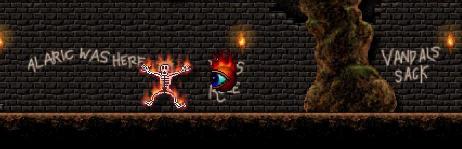 Return to Dark Castle fire gameplay banner